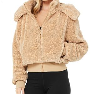 Alo FOXY SHERPA JACKET PINK